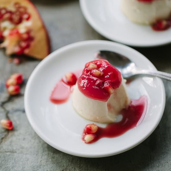 Pomegranate Panna Cotta