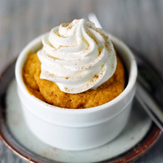 Microwave Pumpkin Mug Cake