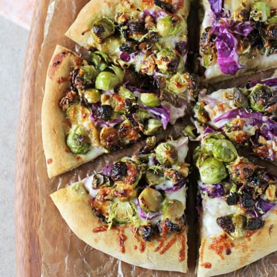 Roasted Brussels Sprout Pizza