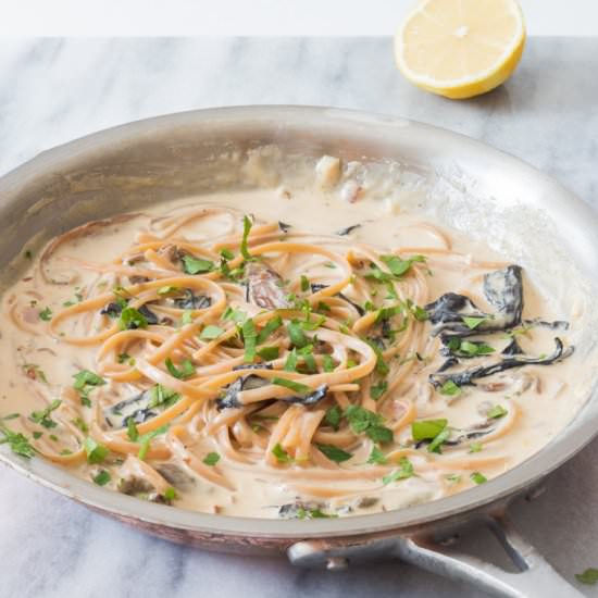 Porcini Fettucine Alfredo