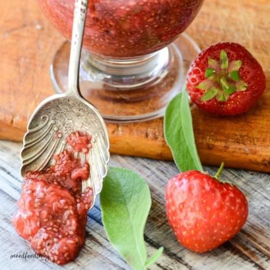 Strawberry Chia Jam with Sage