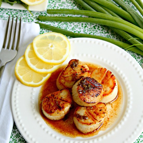 Browned Butter Scallops