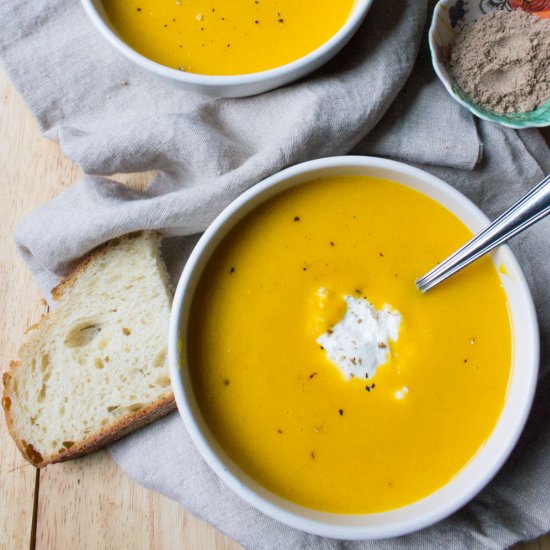 Butternut Squash Soup with Cardamom