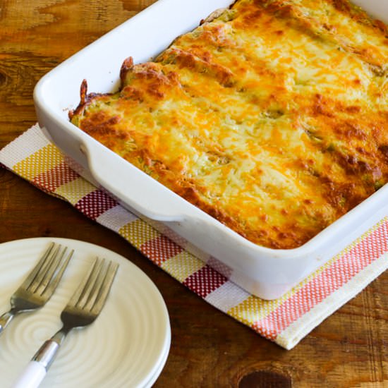 Green Chile Chicken Enchiladas