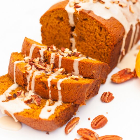 Pumpkin Bread with Maple Glaze