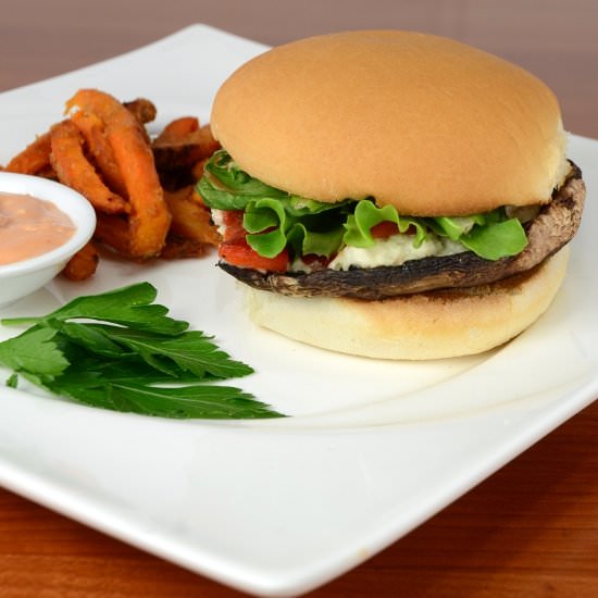 Roasted Portobello Burgers