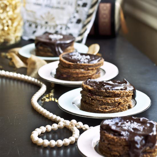 Mini Almond Butter & Jam Cakes