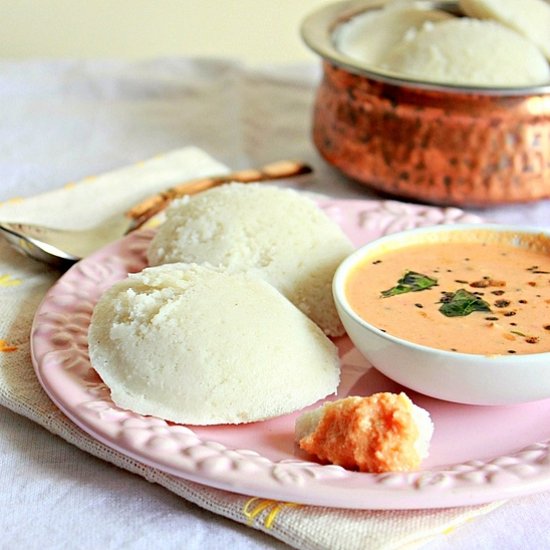 Soft Millet Idlis (Steamed Cakes)