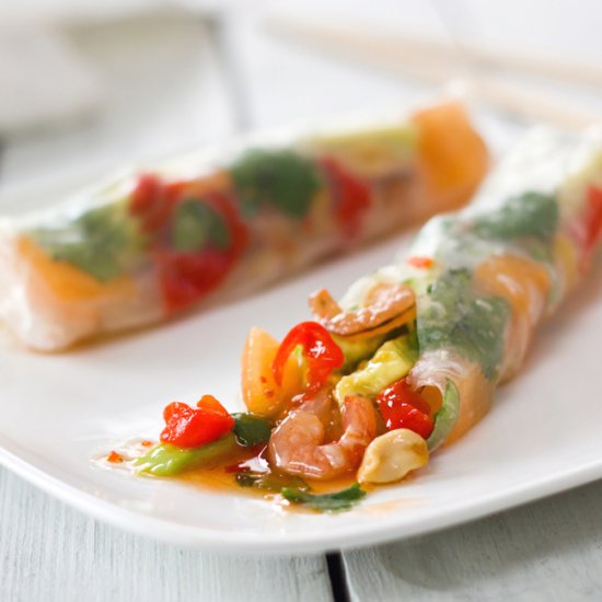 Shrimp & Avocado Summer Rolls