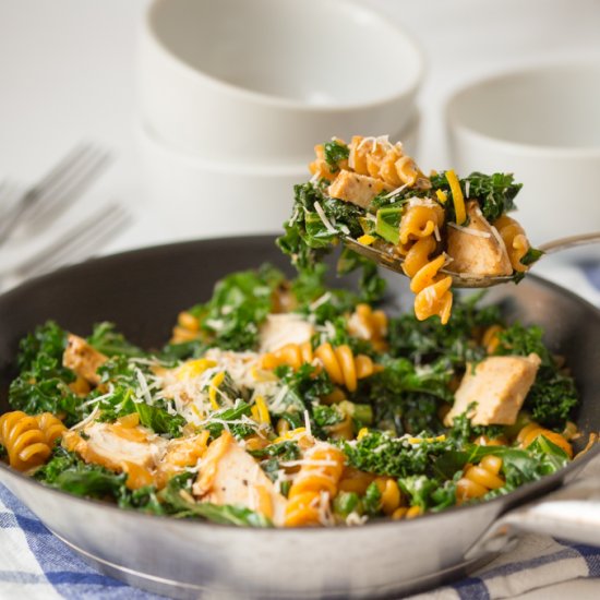 One Pot Garlic Chicken Pasta