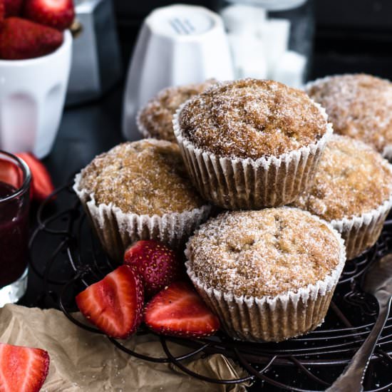 Buttery Doughnut Sugar Muffins