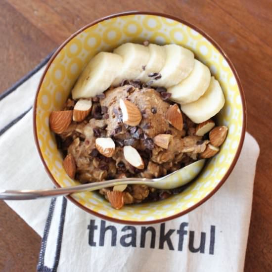 Gluten Free Vegan Oatmeal Bowl