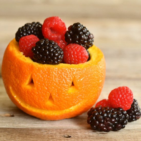 Jack O’ Lantern Fruit Cups