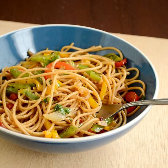 Stir Fried Spaghetti