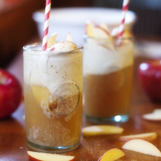 Caramel Apple Cider Floats