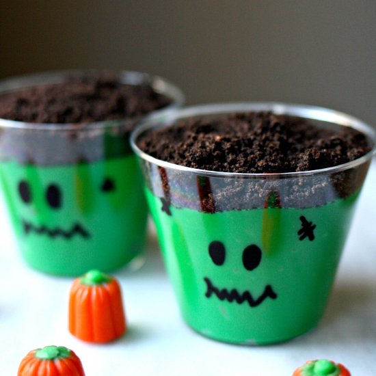 Easy Halloween Pudding Cups