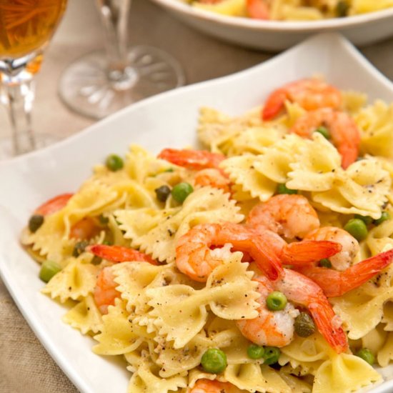 Farfalle with Shrimps