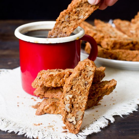 Apple and Oats Biscotti