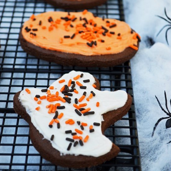 Halloween Chocolate Sugar Cookies