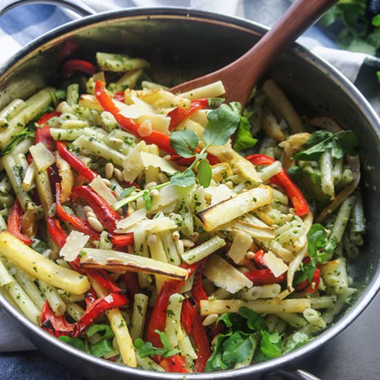 Watercress Pesto Pasta