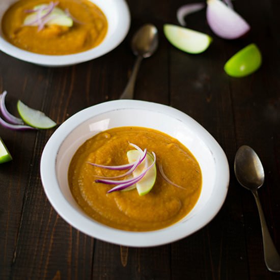 roasted acorn squash soup