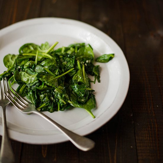 Garlic sauteed spinach