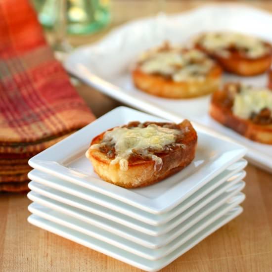 French Onion Cheese Toasts