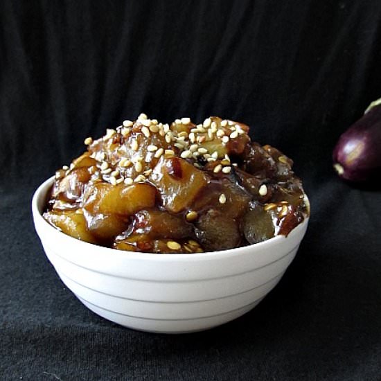 Sweet and Spicy Eggplant Stir Fry