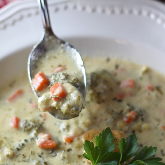 Savory Broccoli Cheddar Soup