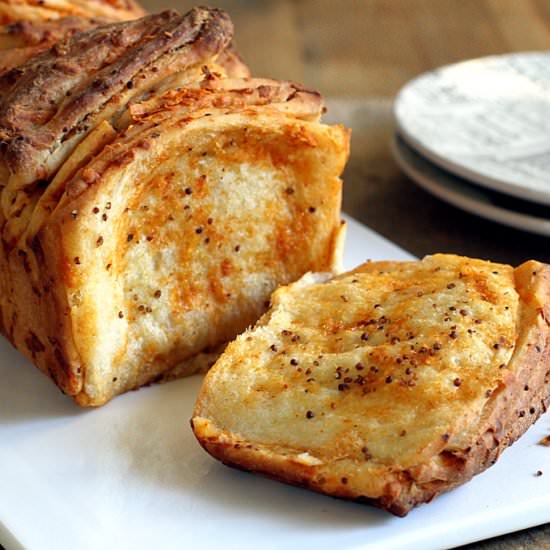 Wine and Cheese Pull-Apart Bread