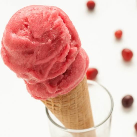 Cranberry Pear Sorbet