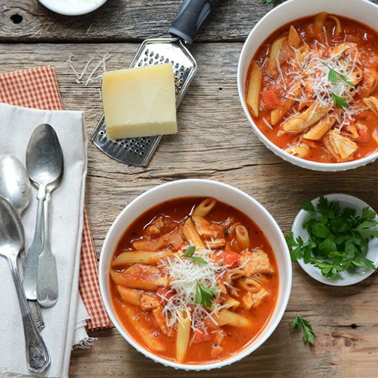 Easy Chicken Parm Soup