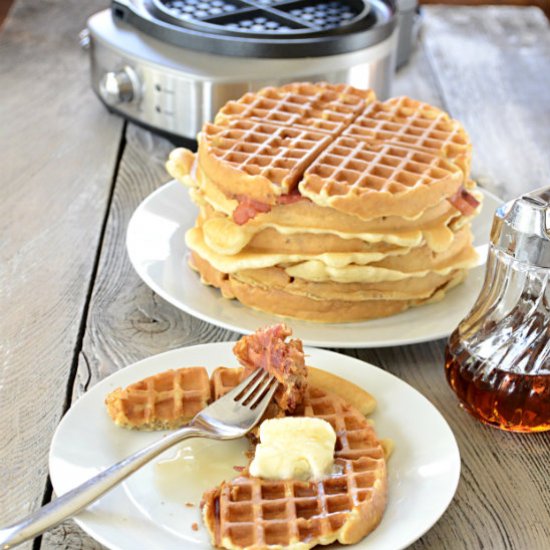 Bacon Pecan Maple Buttermilk Waffle