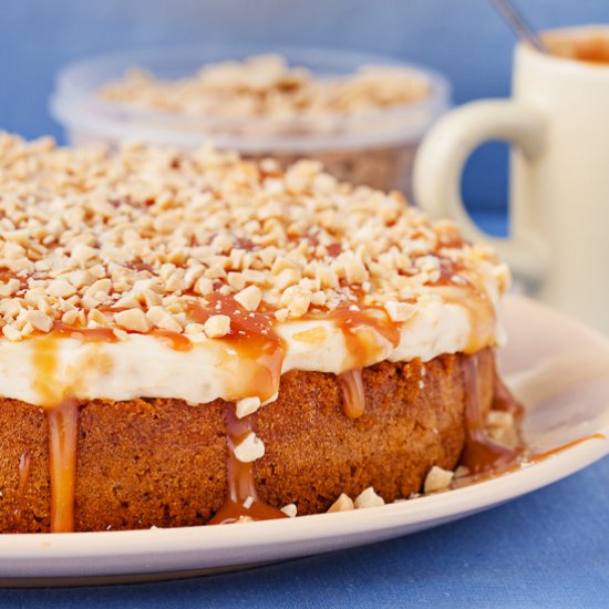 Caramel Peanut Butter Cake