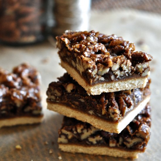 Salted Caramel Pecan Pie Bars