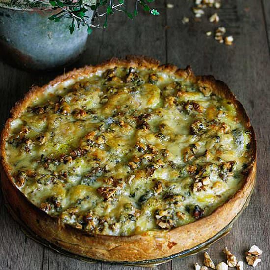 Potato Quiche with Roquefort