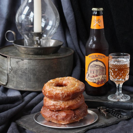 Whole Wheat Pumpkin Ale Donuts