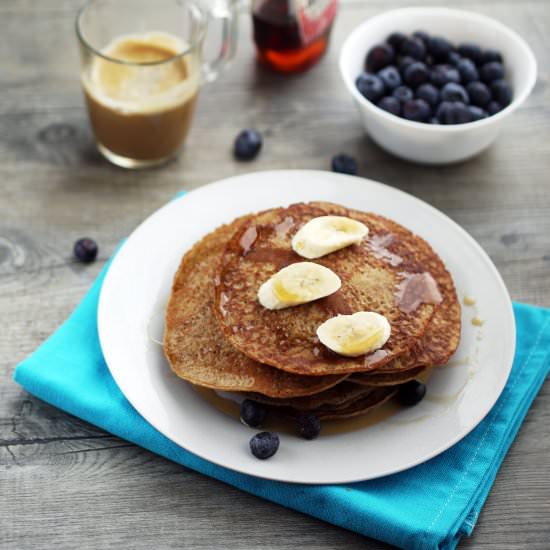 Cinnamon Wholemeal Banana Pancakes