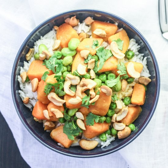 Sweet Potato Green Curry