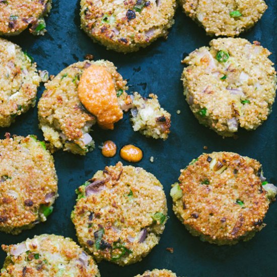 Quinoa and Wild Garlic Cakes