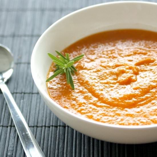 Roasted Bell Pepper and Tomato Soup