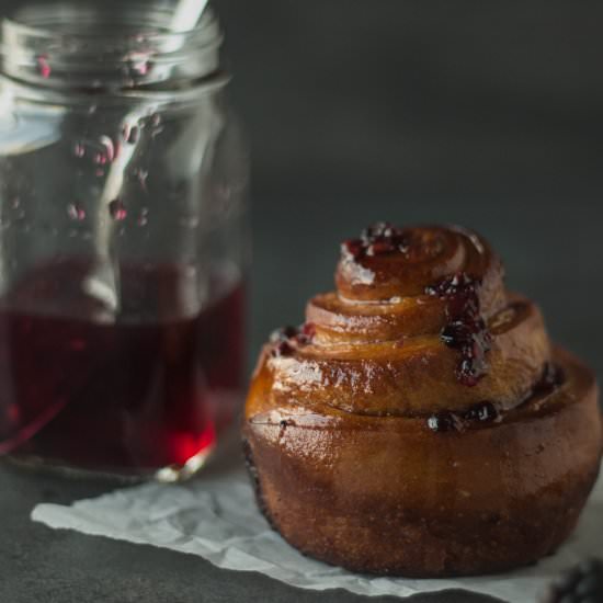 Blackberry Sticky Buns