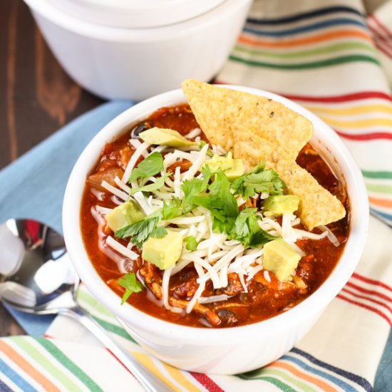 Slow Cooker Chicken Tortilla Soup