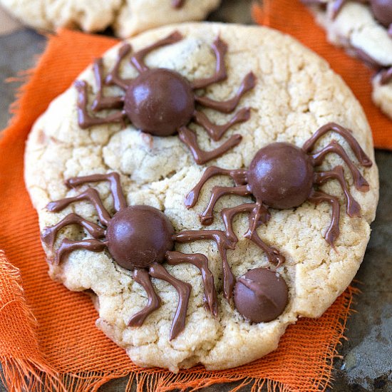 Spider chocolate chip cookies