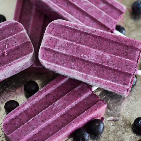 Blueberry Ginger Popsicles