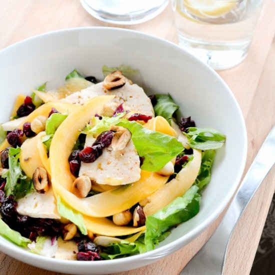 Marinated squash salad