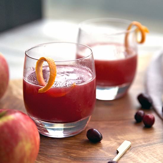 Cranberry Apple Cider Cocktail