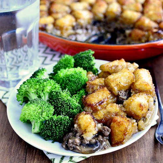 Skillet Tater Tot Casserole