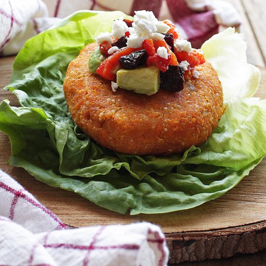 Sweet Potato Quinoa Veggie Burger