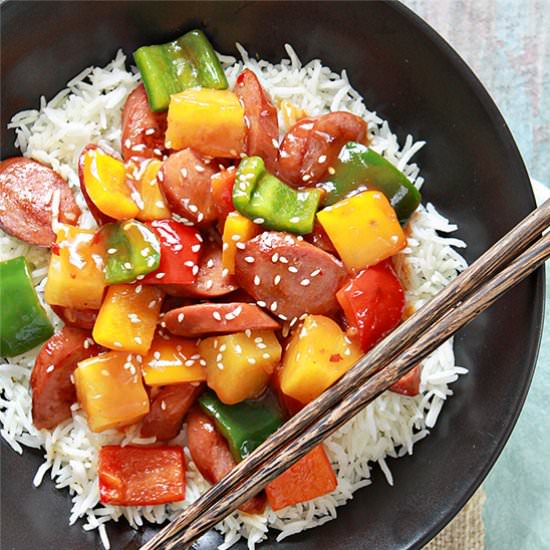 Sweet and Sour Sausage